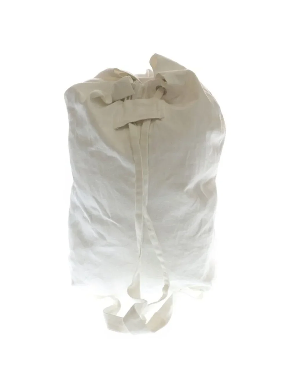 Chrome Hearts Scroll Label Logo Print Laundry Bag Nap Sac White